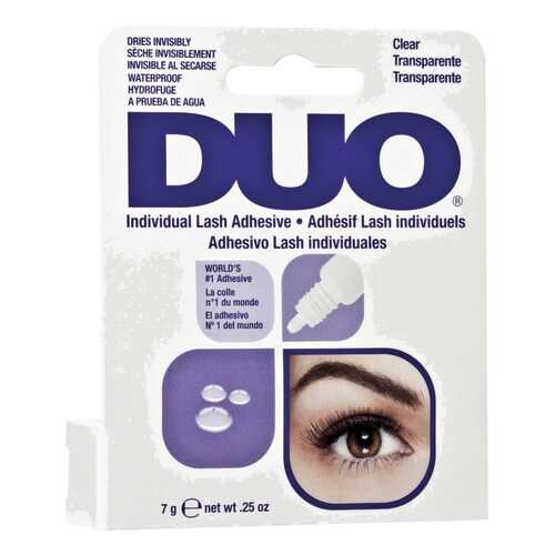 Клей для пучков Duo Individual Lash Adhesive Clear прозрачный 7г в Тенториум