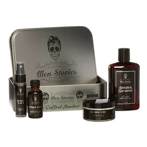 Подарочный набор Men Stories Beard Set сыворотка+шампунь+воск+лосьон в Тенториум