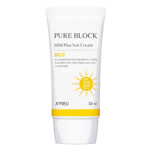 Солнцезащитное средство Apieu Pure Block Natural Mild Plus Sun Cream SPF 32 50 мл в Тенториум