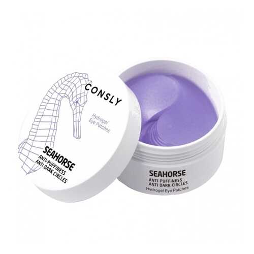 Патчи для глаз Consly Hydrogel Seahorse Eye Patches с Экстрактом Морского Конька, 60 шт в Тенториум
