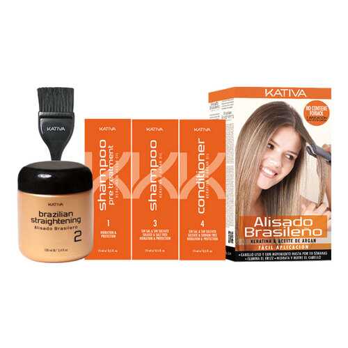 Набор средств для волос Kativa Keratina & Argan Oil Alisado Brasileno Sin Formol Kit в Тенториум