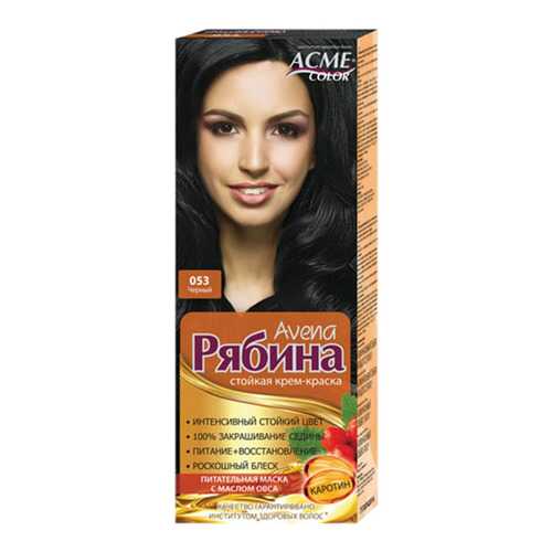 Краска для волос Acme Color Рябина Avena 053 Черный 135 мл в Тенториум