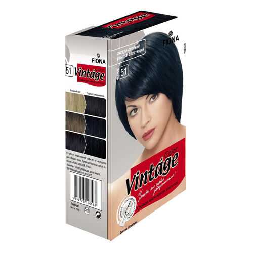Крем краска FIONA Vintage Color тон 51 черный в Тенториум